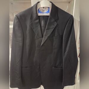 Jones New York Golden Fil 3-button Suit Jacket Black Men's 42R